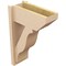 Ekena Millwork 7 1/2-in W x 16-in D x 24-in H Funston Slat Rough Cedar Woodgrain TimberThane Outlooker, Primed Tan OUTUR075X16X24FST24RCPR - alternate 4
